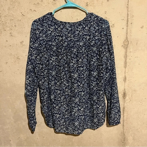 RALPH LAUREN DENIM AND SUPPLY SILK BLEND Floral Long Sleeve SHIRT TOP Size S - Picture 4 of 7